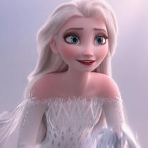 (screenshot of Elsa from Frozen 2)